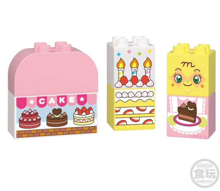 Bandai Candy Anpanman World Block Lab Set 10Pack Box (Candy Toy)