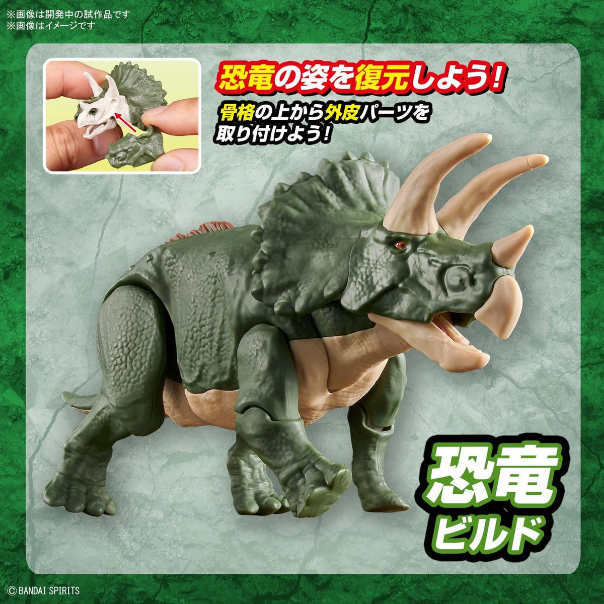 Bandai Plannosaurus Triceratops Plastic Model