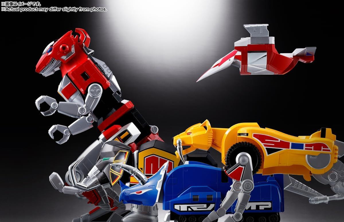 Bandai Soul Of Chogokin Zyutei Daizyuzin GX-72 Daizyuzin & GX-78 Dragon Caesar Figure (Kyoryu Sentai Zyuranger)