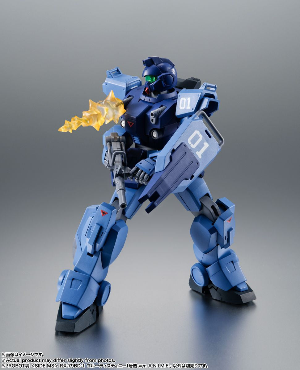 Bandai Robot Spirits (Side MS) RX-79BD-1 Blue Destiny Unit 1 Ver. A.N.I.M.E. Figure (Mobile Suit Gundam Gaiden THE BLUE DESTINY)