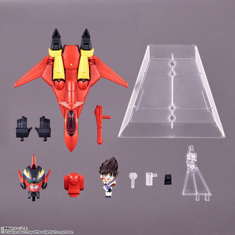 Bandai TINY SESSION VF-19 Kai Fire Valkyrie With Nekki Basara (Macross 7)
