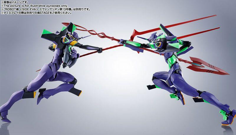 Bandai Robot Spirits Side Eva Evangelion Unit-01 W/ Spear Of Cassius Figure (Renewal Color Edition)