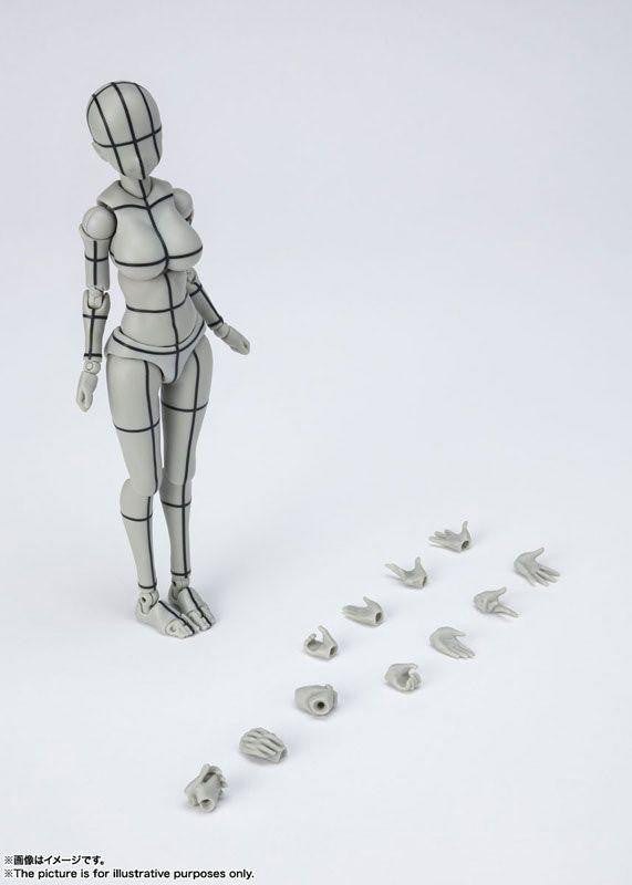 Bandai S.H. Figuarts Body-chan -Kentaro Yabuki- Edition Wire Frame Gray Color Ver. Figure