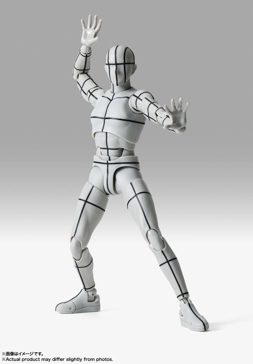 Bandai S.H. Figuarts Body-kun -Sports- Edition -Wire Frame- (Gray Color Ver.) Figure