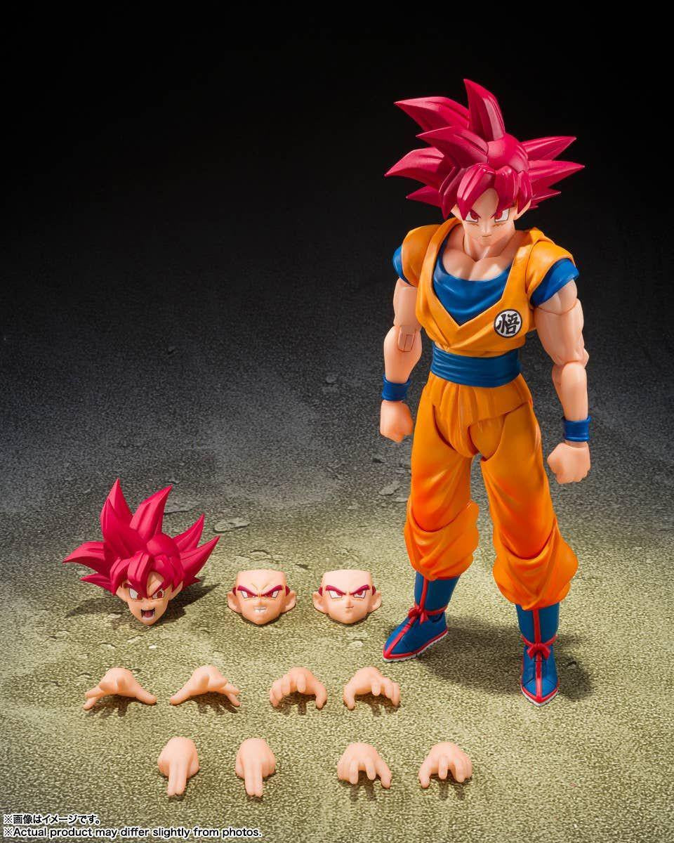 Bandai S.H.Figuarts Super Saiyan God Son Goku - God Aura Figure (Dragon Ball Super)