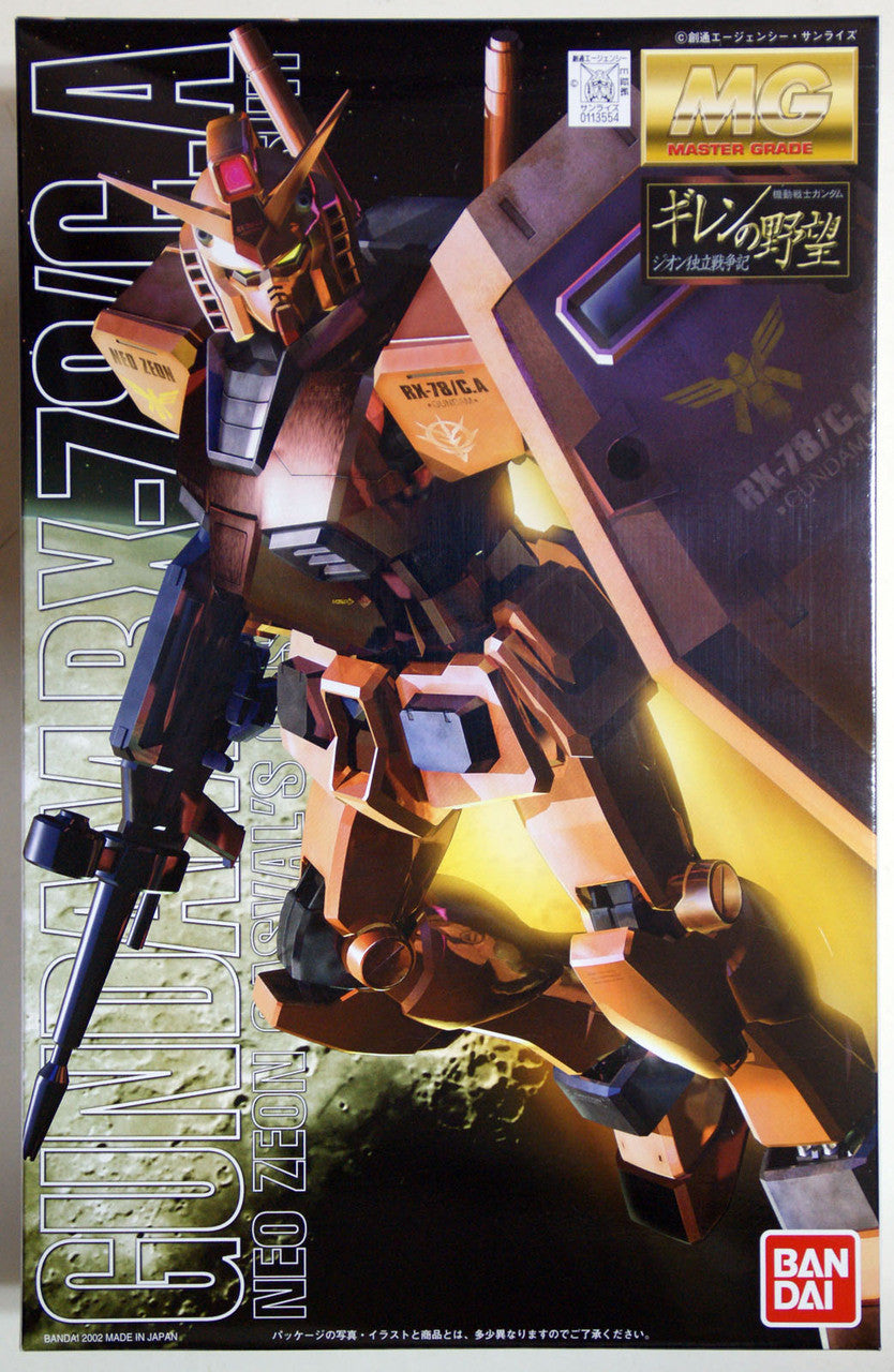  Bandai MG 135544 Gundam RX-78/C.A CASVAL 1/100 Scale Kit