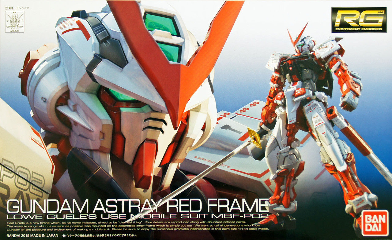  Bandai RG-19 Gundam Astray Red Frame MBF-P02 1/144 Scale Kit