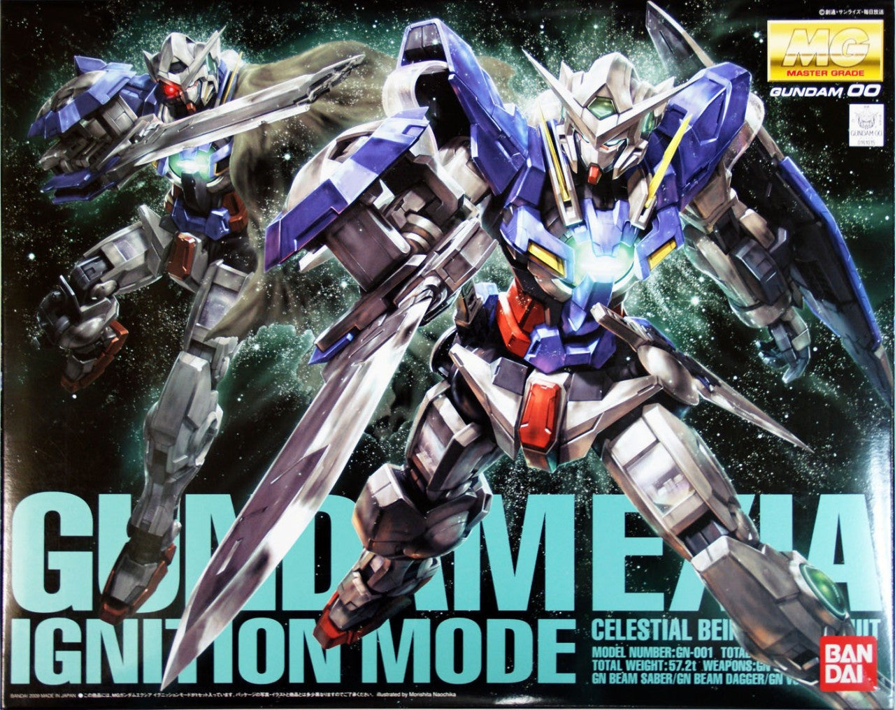  Bandai MG 610157 Gundam GN-001 EXIA Ignition Mode 1/100 Scale Kit