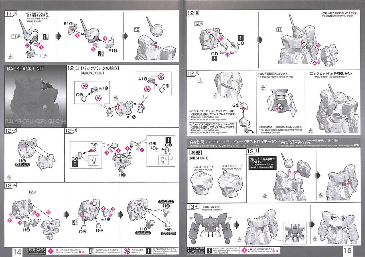  Bandai RG-30 Full Armor Unicorn Gundam 1/144 Scale Kit