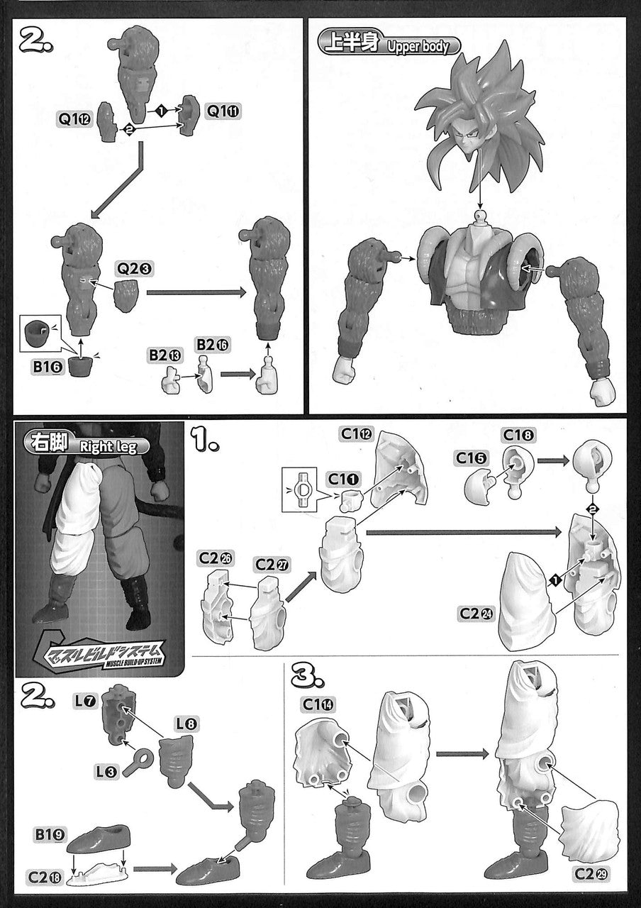  Bandai Figure-Rise Dragon Ball Super Saiyan 4 Gogeta Plastic Model Kit
