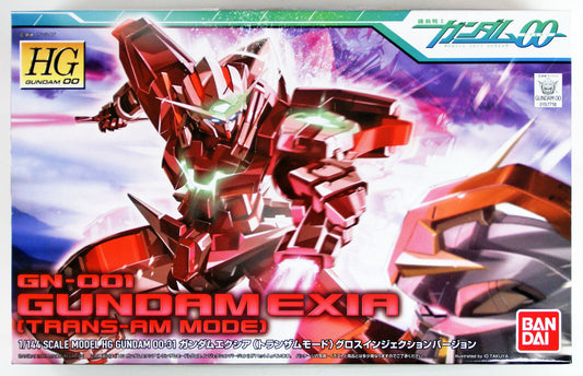  Bandai HG OO 31 GN-001 Gundam EXIA (TRANS-AM MODE) 1/144 Scale Kit