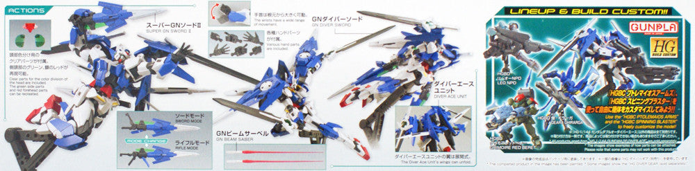  Bandai HG Gundam Build Divers 009 Gundam OO Diver Ace 1/144 Scale Kit
