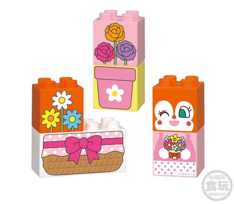  Bandai Candy Anpanman World Block Lab Set 10Pack Box (Candy Toy)