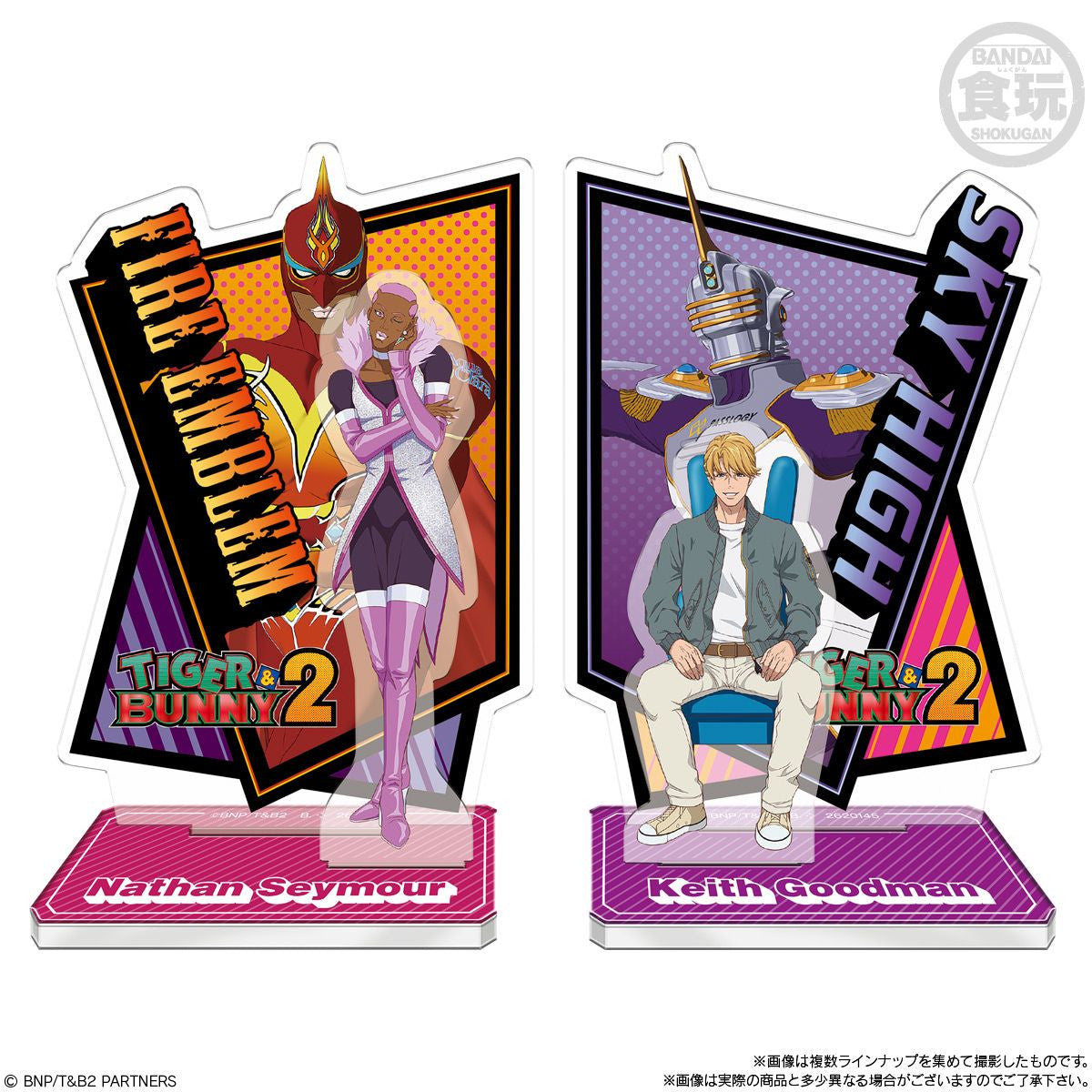  Bandai Candy Tiger & Bunny2 Acrylic Stand 12Pcs Box (Candy Toy)