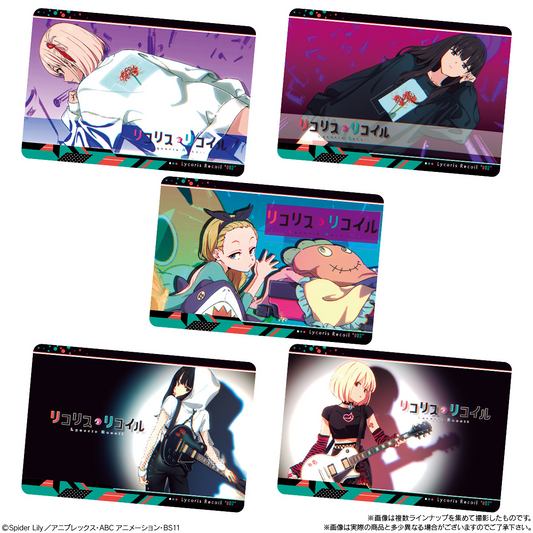  Bandai Candy Lycoris Recoil Metallic Card Collection 20pcs Box