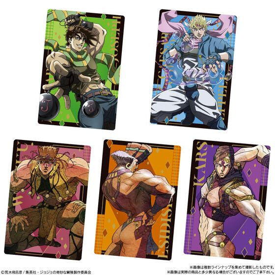  Bandai Candy Jojo's Bizarre Adventure: Phantom Blood & Battle Tendency Metallic Card Collection 20pcs Box