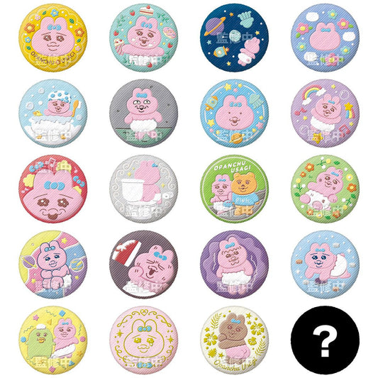  Bandai Candy Opanchu Usagi Button Badge Collection 14pcs Box