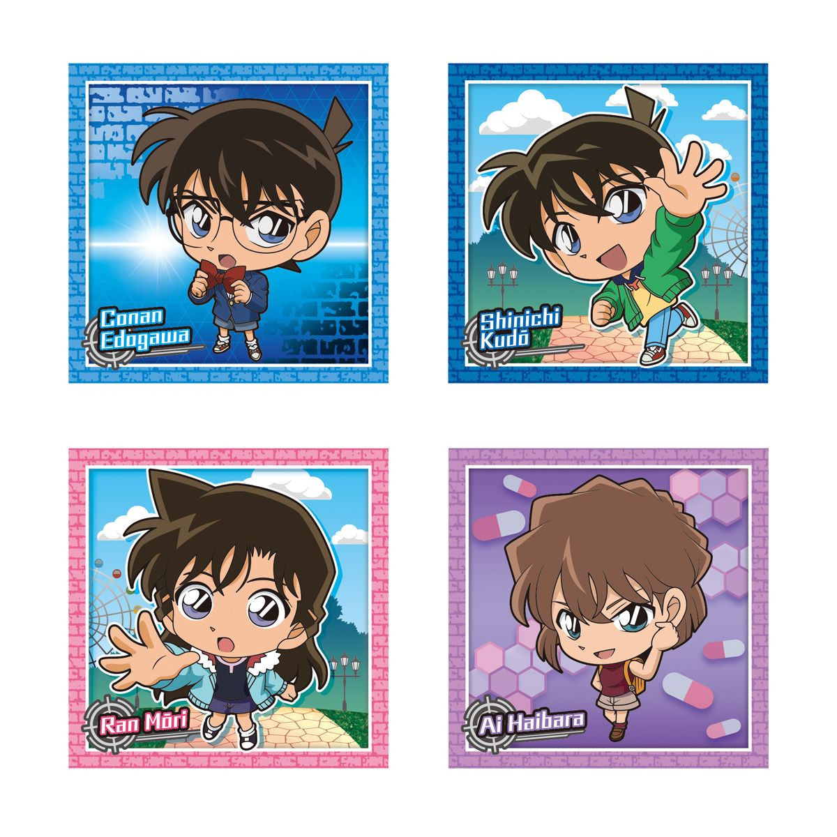  Bandai Candy Detective Conan APTX 4869 Metallic Sticker Collection 2024 Ver. 12Pcs Box