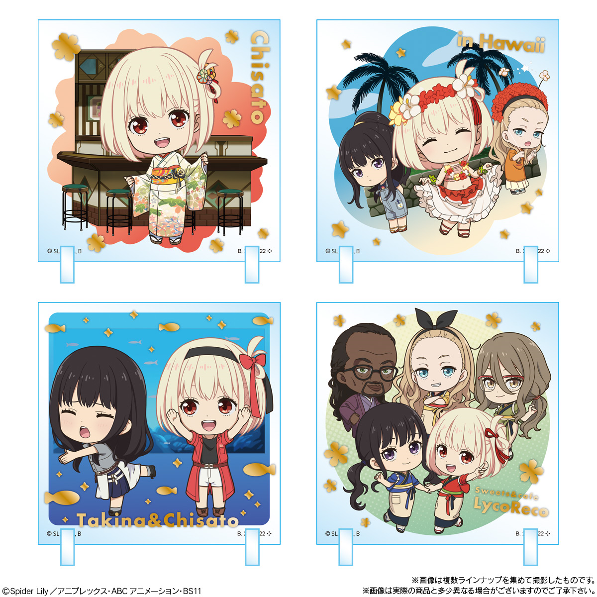  Bandai Candy Lycoris Recoil Chibi CharAcril Display Collection 10pcs Box