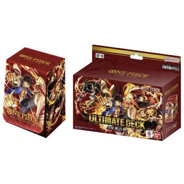  Bandai ONE PIECE Card Game Ultimate Deck The Three Brothers ST-13 Deck Box