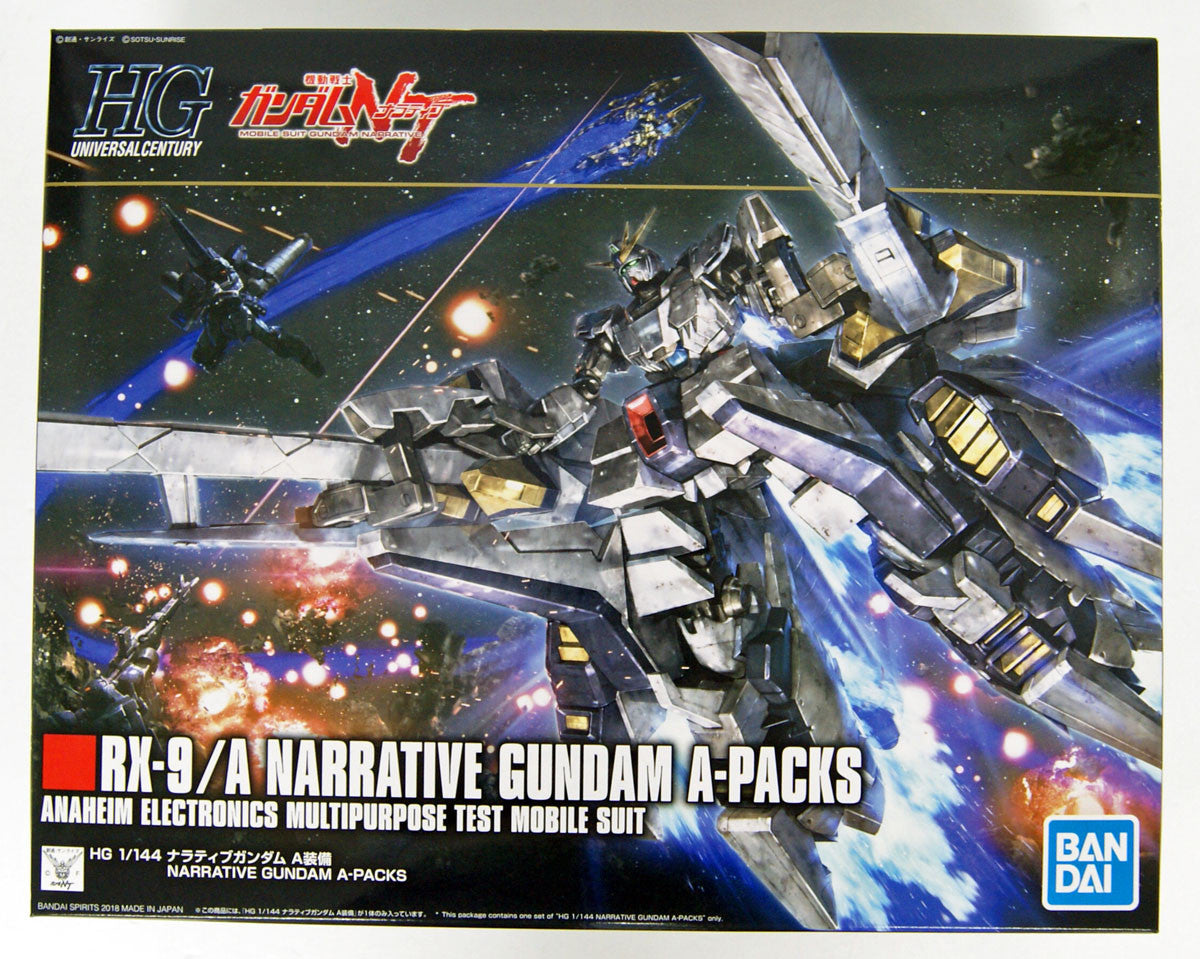  Bandai HGUC 218 RX-9/A Narrative Gundam A-Packs 1/144 Scale Kit
