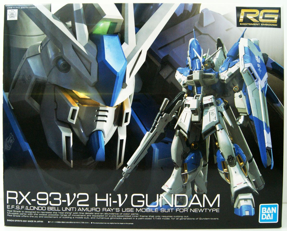  Bandai RG 1/144 Hi-Nu Gundam Plastic Model