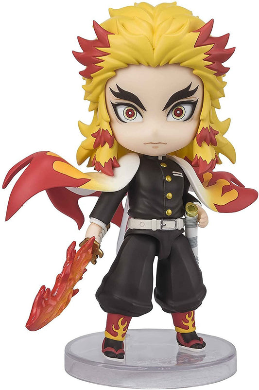  Bandai Figuarts Mini Kyojuro Rengoku -Flame Breathing- Figure (Demon Slayer: Kimetsu No Yaiba)