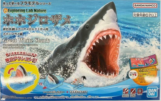  Bandai Exploring Lab Nature Great White Shark Plastic Model
