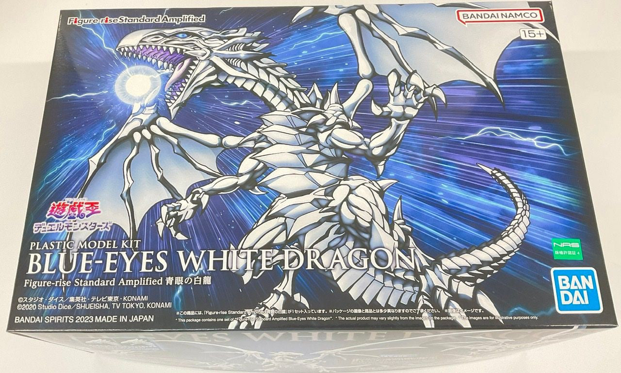  Bandai Figure-Rise Standard Yu-Gi-Oh! Amplified Blue-Eyes White Dragon Plastic Model