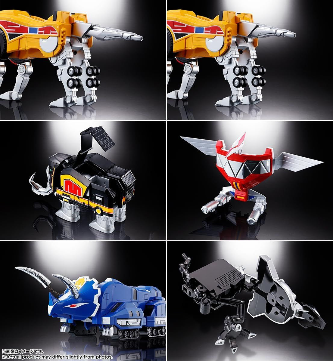  Bandai Soul Of Chogokin Zyutei Daizyuzin GX-72 Daizyuzin & GX-78 Dragon Caesar Figure (Kyoryu Sentai Zyuranger)