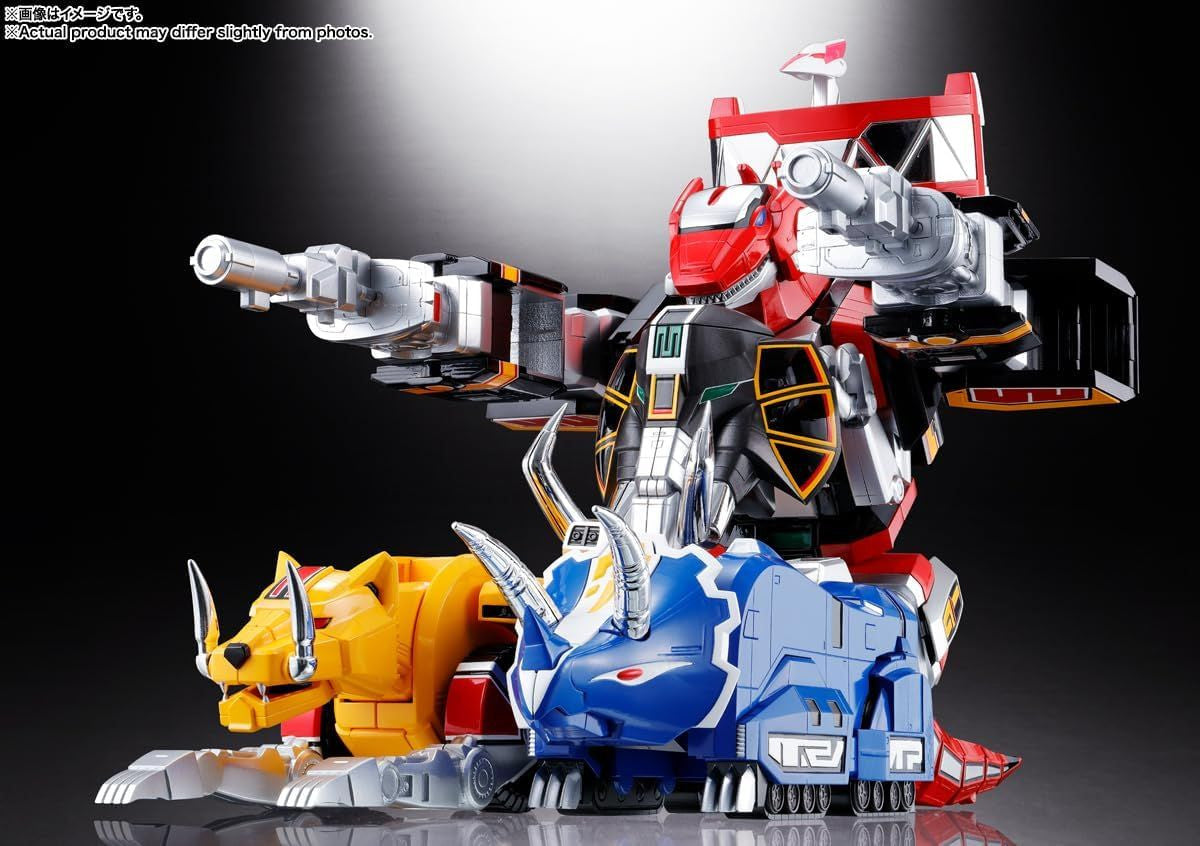  Bandai Soul Of Chogokin Zyutei Daizyuzin GX-72 Daizyuzin & GX-78 Dragon Caesar Figure (Kyoryu Sentai Zyuranger)