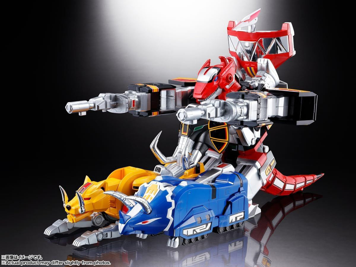  Bandai Soul Of Chogokin Zyutei Daizyuzin GX-72 Daizyuzin & GX-78 Dragon Caesar Figure (Kyoryu Sentai Zyuranger)