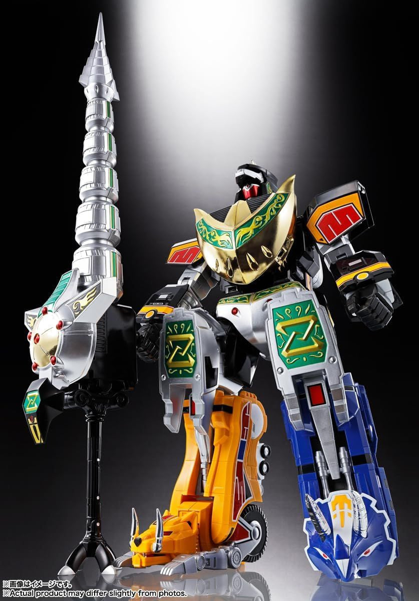  Bandai Soul Of Chogokin Zyutei Daizyuzin GX-72 Daizyuzin & GX-78 Dragon Caesar Figure (Kyoryu Sentai Zyuranger)
