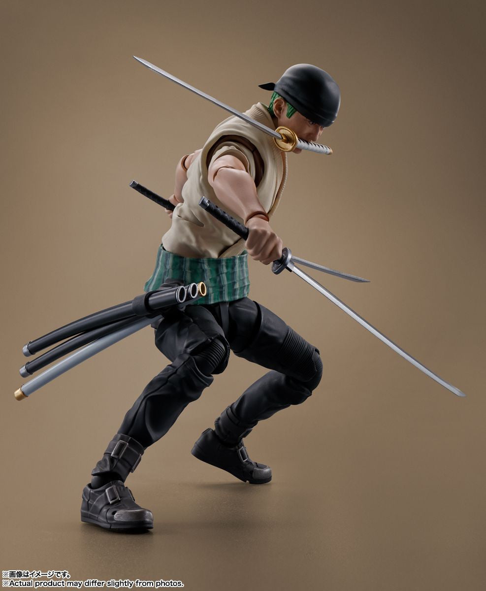  Bandai S.H. Figuarts Roronoa Zoro Figure (A Netflix Series: One Piece)