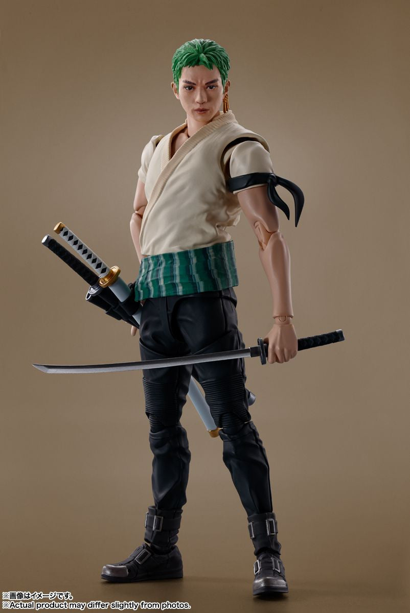 Bandai S.H. Figuarts Roronoa Zoro Figure (A Netflix Series: One Piece)