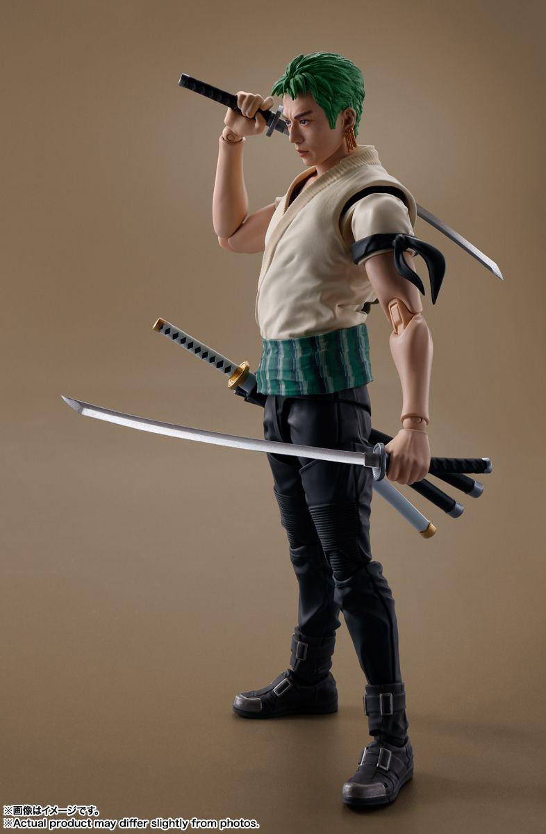  Bandai S.H. Figuarts Roronoa Zoro Figure (A Netflix Series: One Piece)
