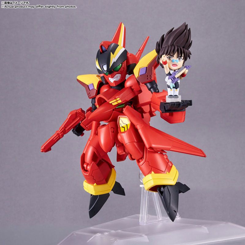  Bandai TINY SESSION VF-19 Kai Fire Valkyrie With Nekki Basara (Macross 7)