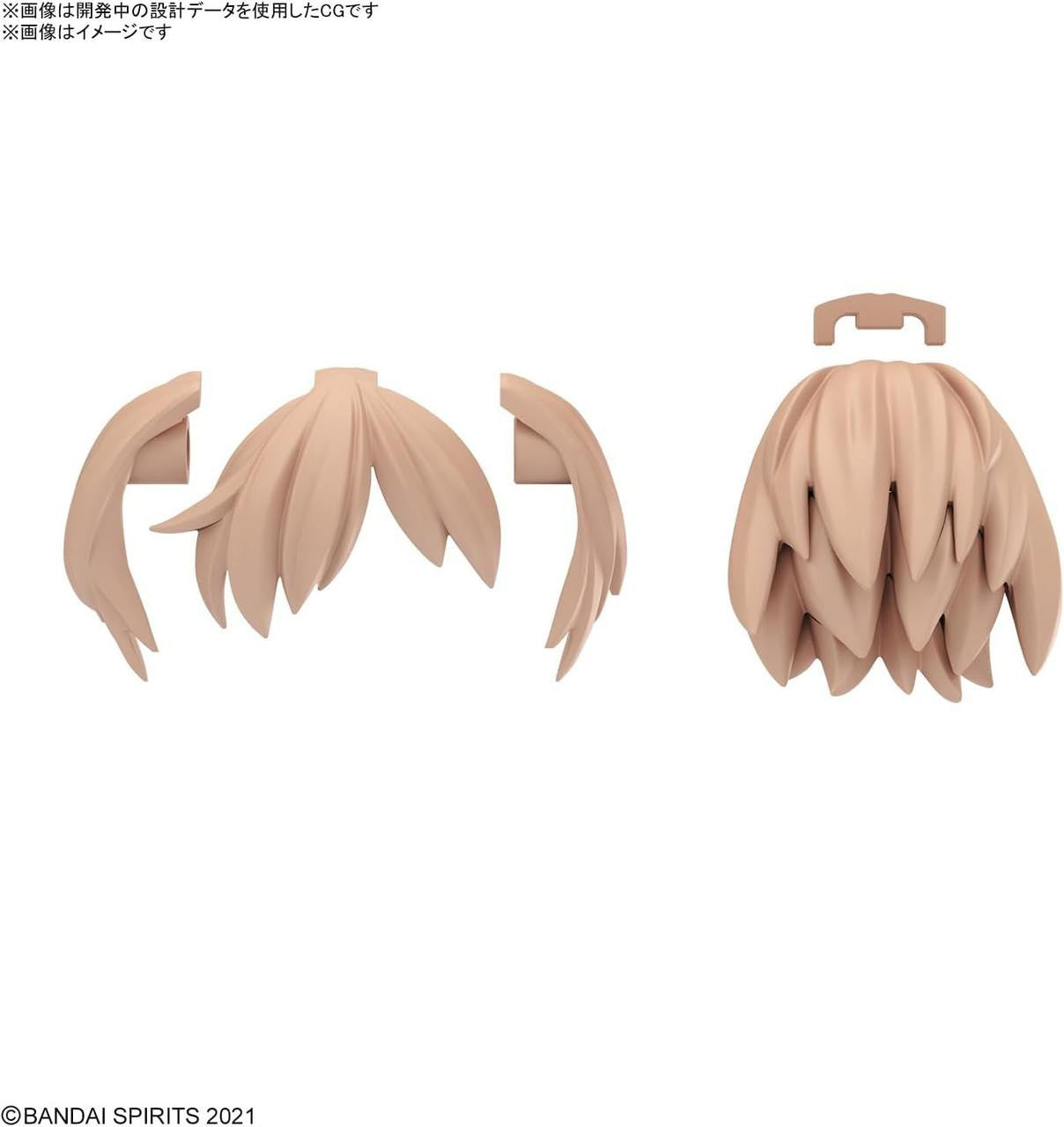  Bandai 30MS Option Hair Style Parts Vol.10 (4 Types) Plastic Model