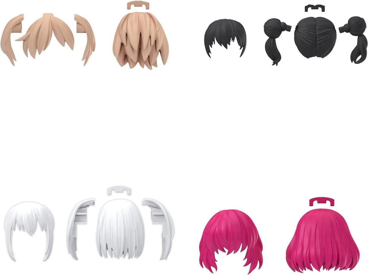  Bandai 30MS Option Hair Style Parts Vol.10 (4 Types) Plastic Model