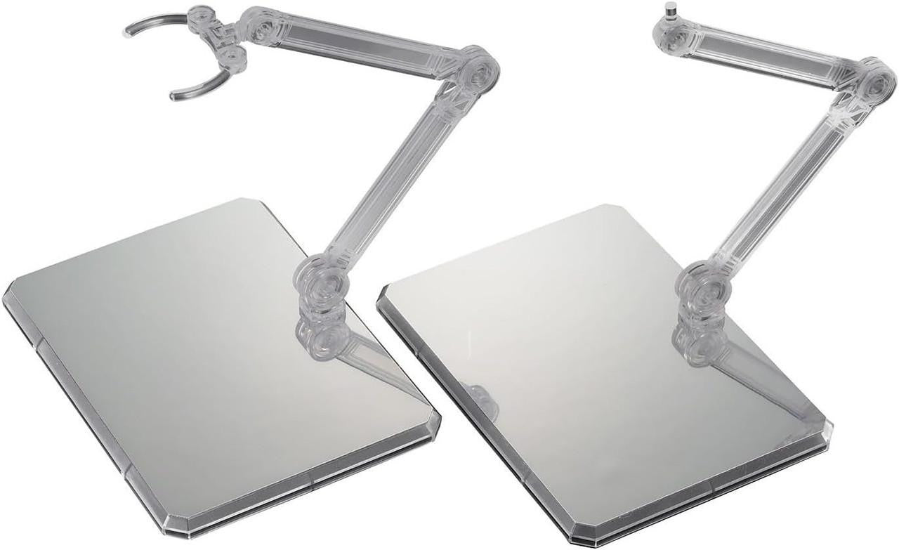  Bandai Action Base 7 (Clear Color) Mirror Display (2 Stands)