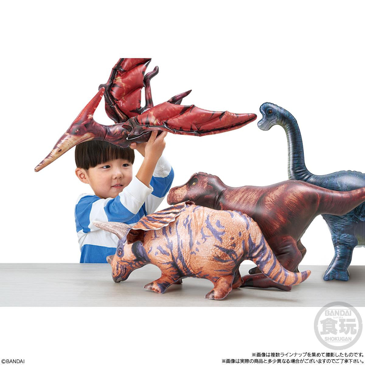  Bandai Candy Biology Expedition - Inflatable Dinosaur Collection 10pcs Box