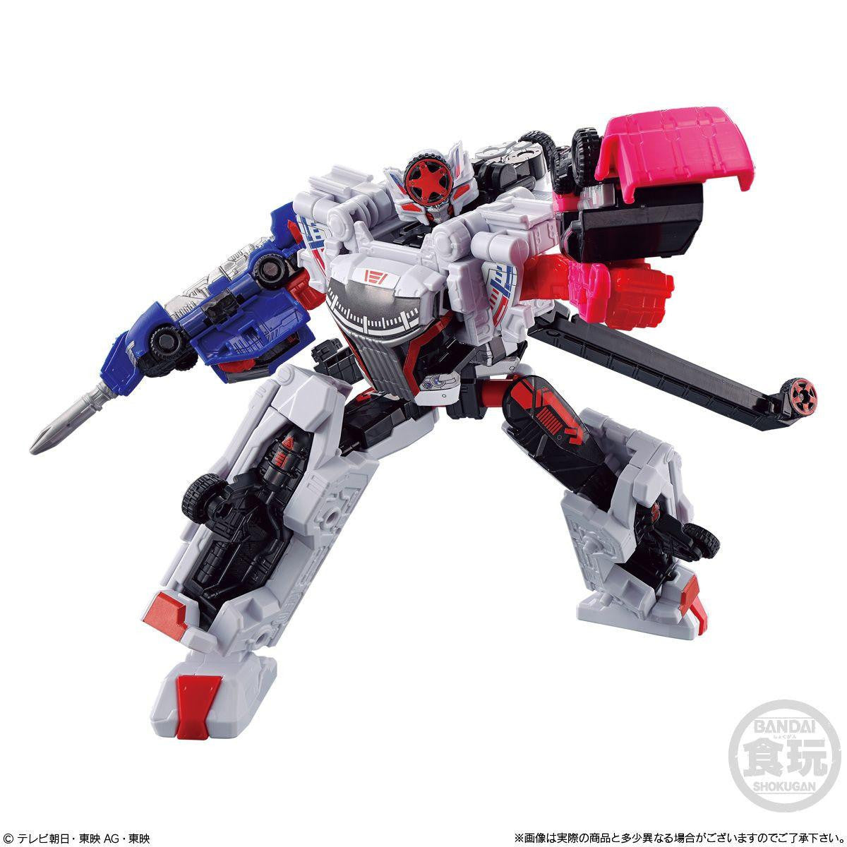  Bandai Candy MiniPla Bakuage Gattai Series 01 Boonboomger Robo Complete Set (Bakuage Sentai Boonboomger)