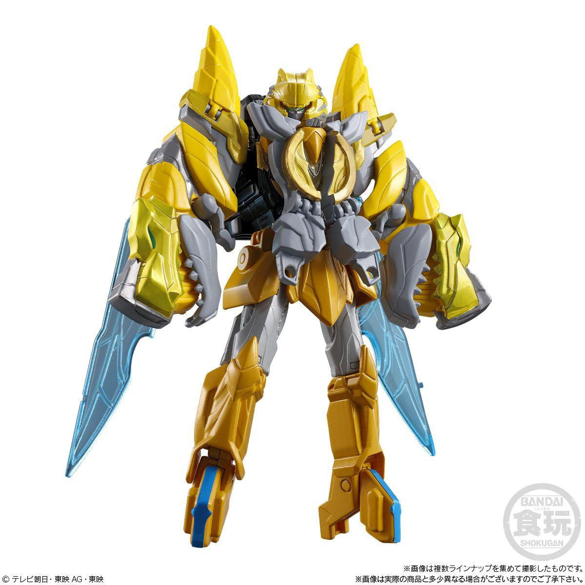  Bandai Candy MiniPla No.1 Gattai Series 01 - Tega Sword (Leon Buster 50 & Tyranno Hammer 50) 12pcs BOX (No.1 Sentai Gozyuger)