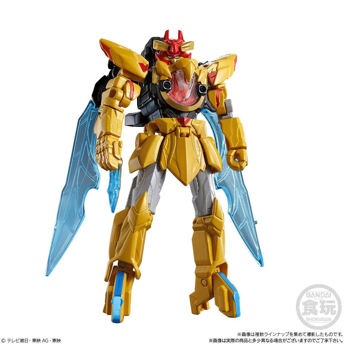  Bandai Candy MiniPla No.1 Gattai Series 01 - Tega Sword (Leon Buster 50 & Tyranno Hammer 50) 12pcs BOX (No.1 Sentai Gozyuger)
