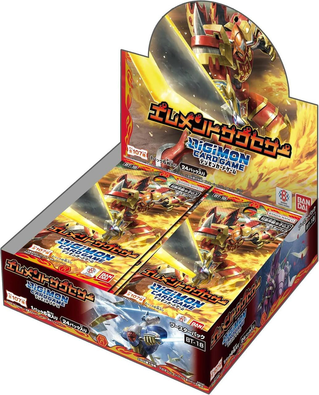  Bandai Digimon Card Game - BT-18 Element Successor Booster Box