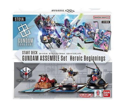  Bandai Gundam Card Game Start Deck GUNDAM ASSEMBLE Set Heroic Beginnings [ST01A]