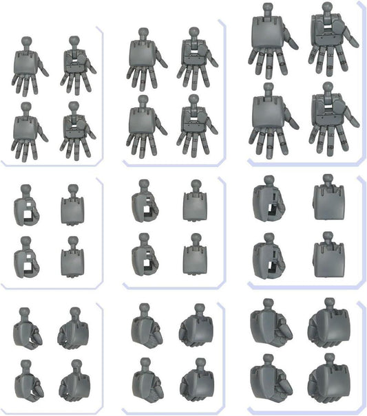  Bandai Gundam Option Parts Set 04 1/144 Build Hands Round Shape Plastic Model (Gundam SEED)