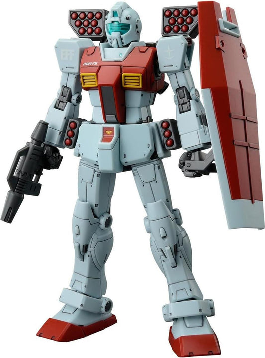  Bandai HG 1/144 GM (Shoulder Cannon/Missile Pod Equipment) Plastic Model