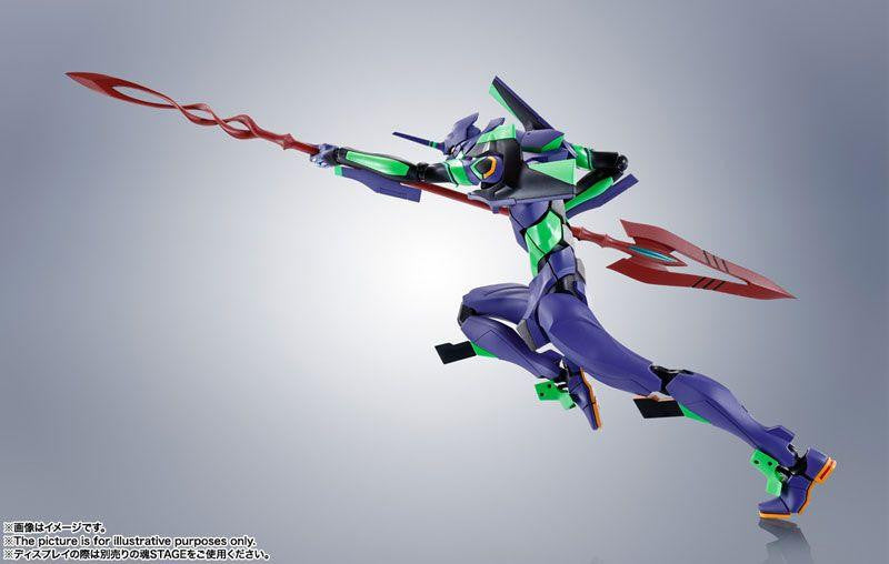  Bandai Robot Spirits Side Eva Evangelion Unit-01 W/ Spear Of Cassius Figure (Renewal Color Edition)