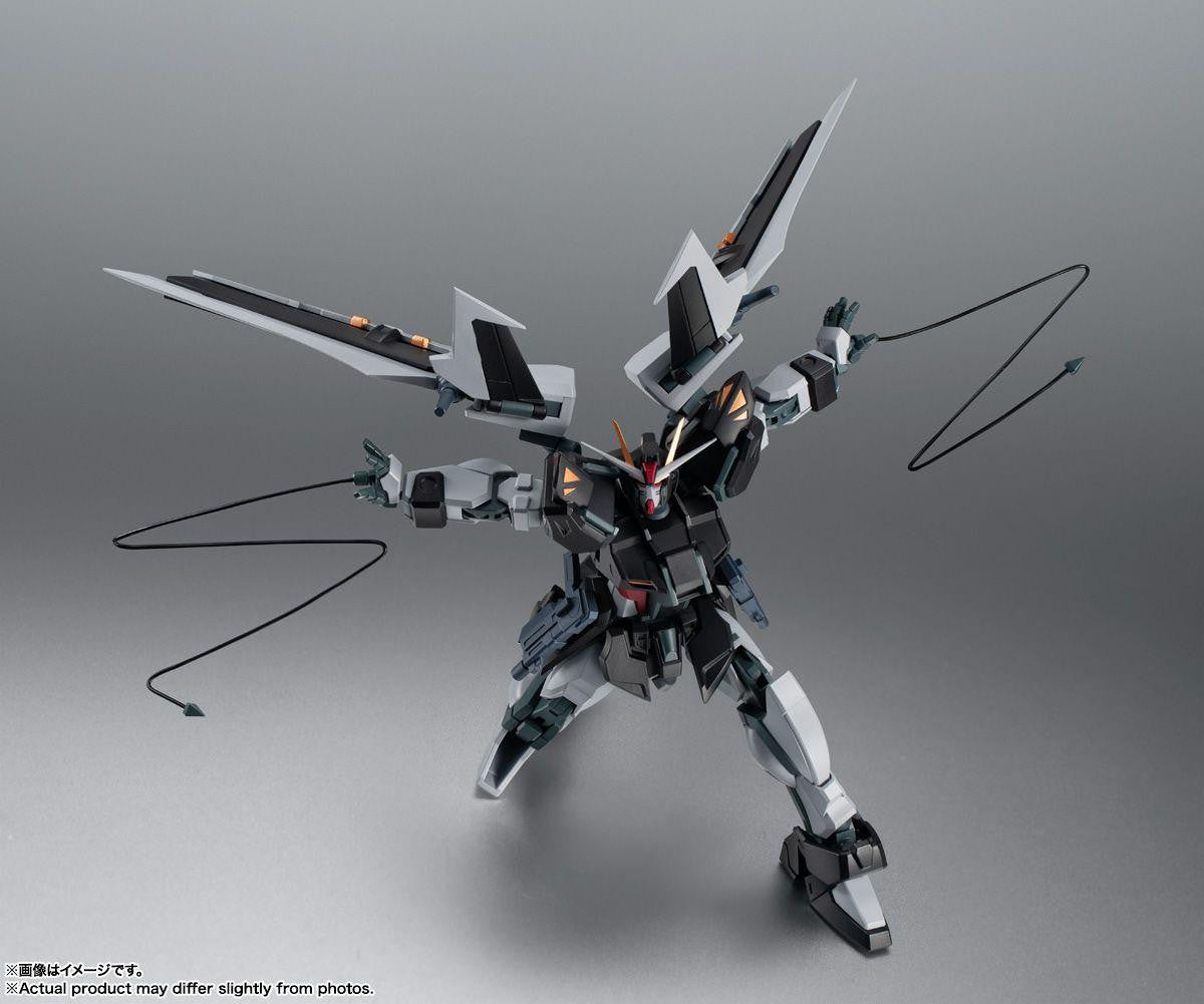  Bandai Robot Spirits -SIDE MS- GAT-X105E+AQM/E-X09S Strike Noir Gundam Ver. A.N.I.M.E. Figure (Mobile Suit Gundam SEED)